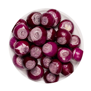Bearbeitetes Gemüse / Rote Zwiebel, ganze