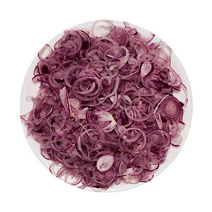 Bearbeitetes Gemüse / Rote Zwiebel, Scheiben