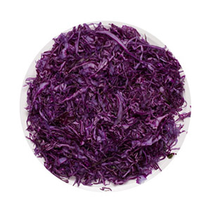 Bearbeitetes Gemüse / Rotkohl, geschnitten