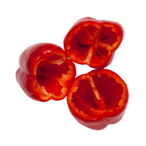 Bearbeitetes Gemüse / Rote Paprika, ganze