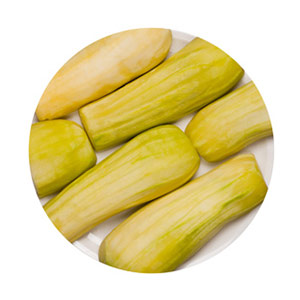 Bearbeitetes Gemüse / Weißer Kürbis, ganzer