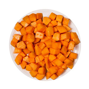 Bearbeitetes Obst / Cantaloupe Melone, geschnitten