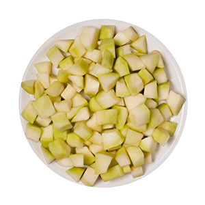Bearbeitetes Obst / Galia Melone, geschnitten